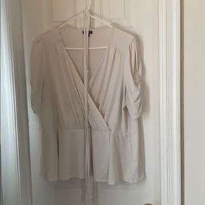 Faux wrap blouse